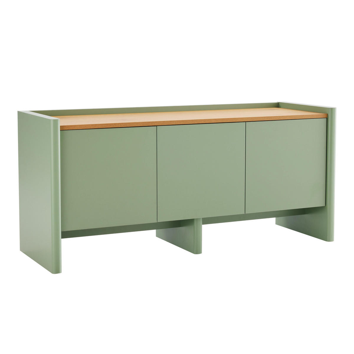 TV-SCHRANK 120 cm, Grün - Grün, Holz (40/55/120cm) - Oviala