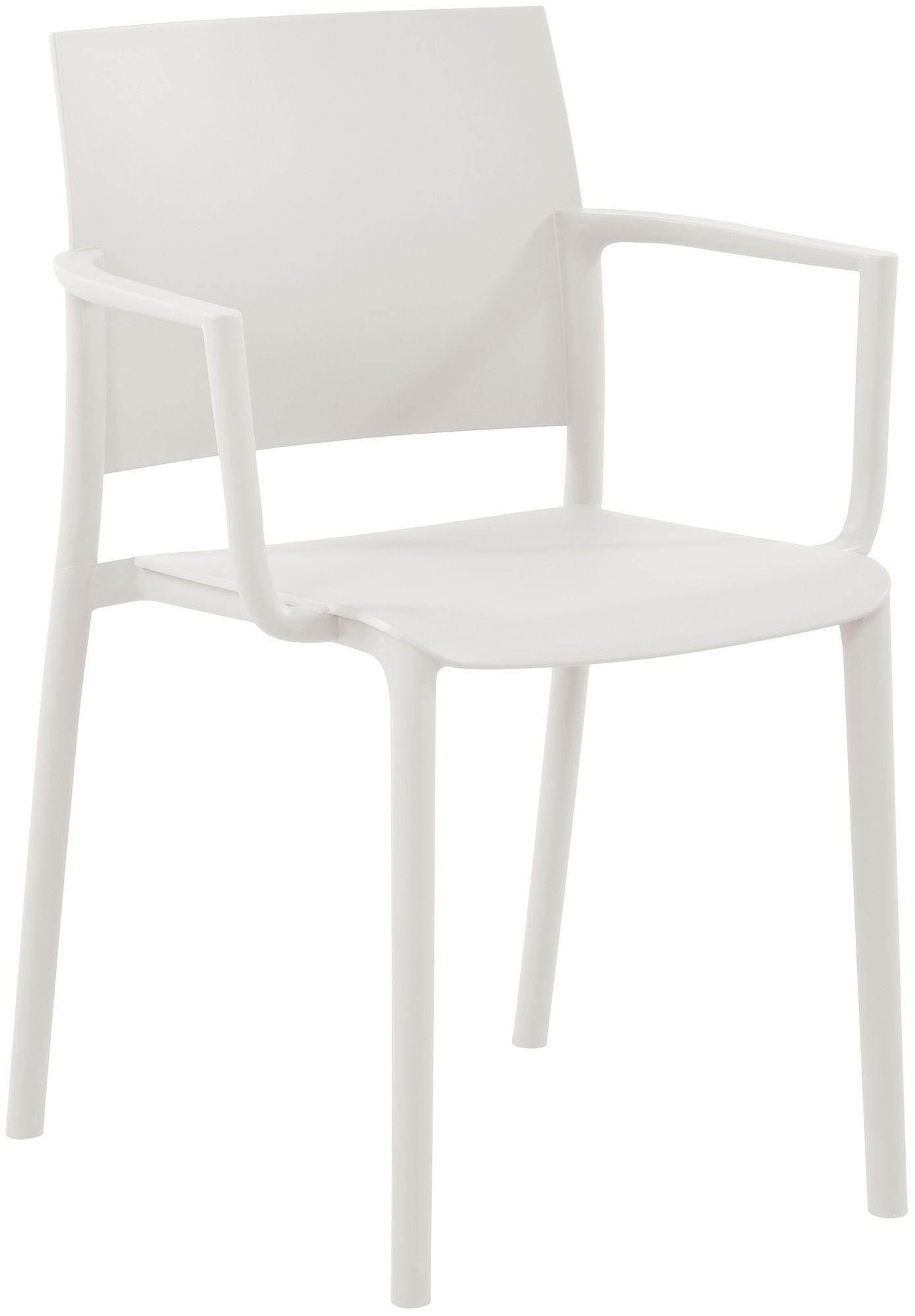 GARTENSTUHL Kunststoff Weiß - Weiß, Kunststoff (57/81/52cm) - CLP
