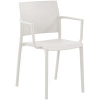 GARTENSTUHL Kunststoff Weiß - Weiß, Kunststoff (57/81/52cm) - CLP