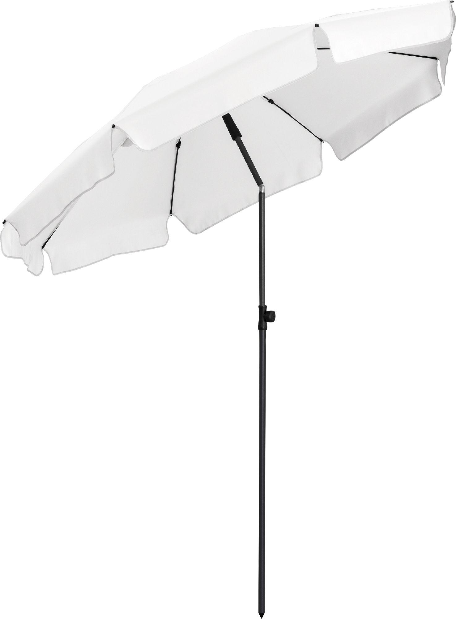 SONNENSCHIRM 180/180/127 cm - Weiß, Kunststoff (180/180cm) - FARE
