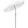 SONNENSCHIRM 180/180/127 cm - Weiß, Kunststoff (180/180cm) - FARE
