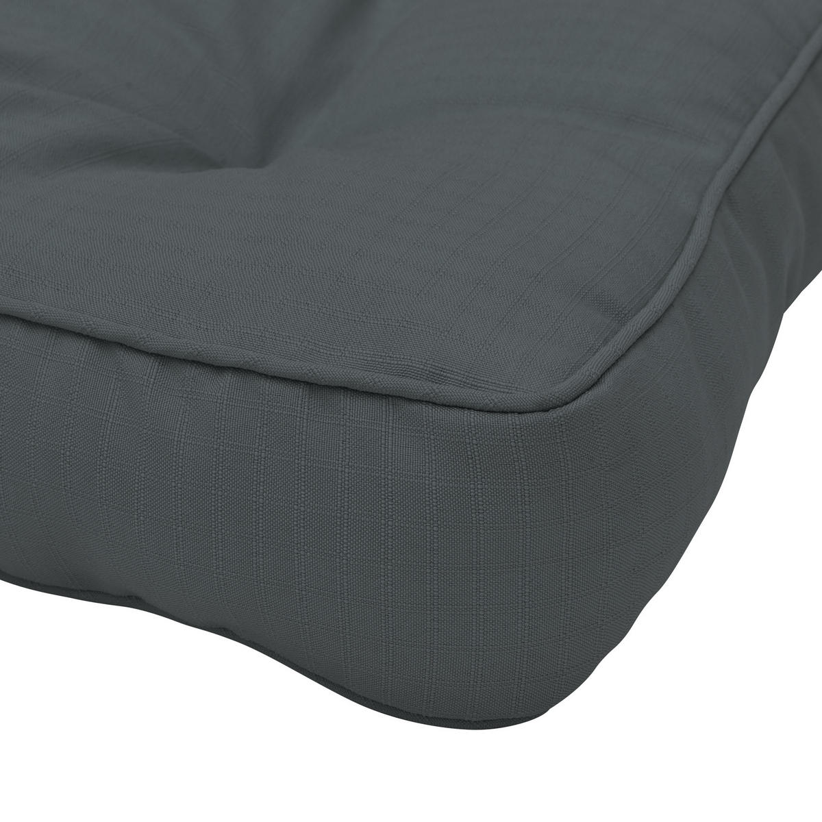 LOUNGEKISSEN Xluna Sitz 50/50/10 cm Graphitgrau - Grau, Textil (50/50/10cm) - Beautissu 