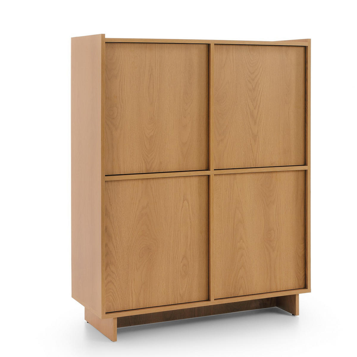 HIGHBOARD SUNA 98 cm (Karamell Eiche, Push to Open) - Eichefarben, Holz/Holzwerkstoff (98/124/39cm) - Ravio
