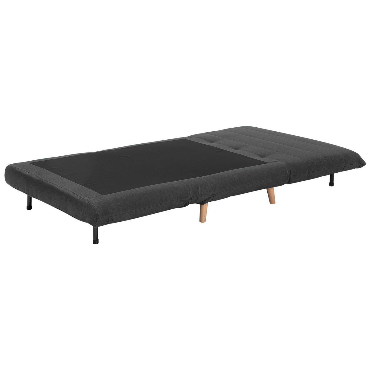 1-SITZER-SCHLAFSOFA Polyester Grau Setten - Dunkelgrau, Textil (104/82/190cm) - Beliani