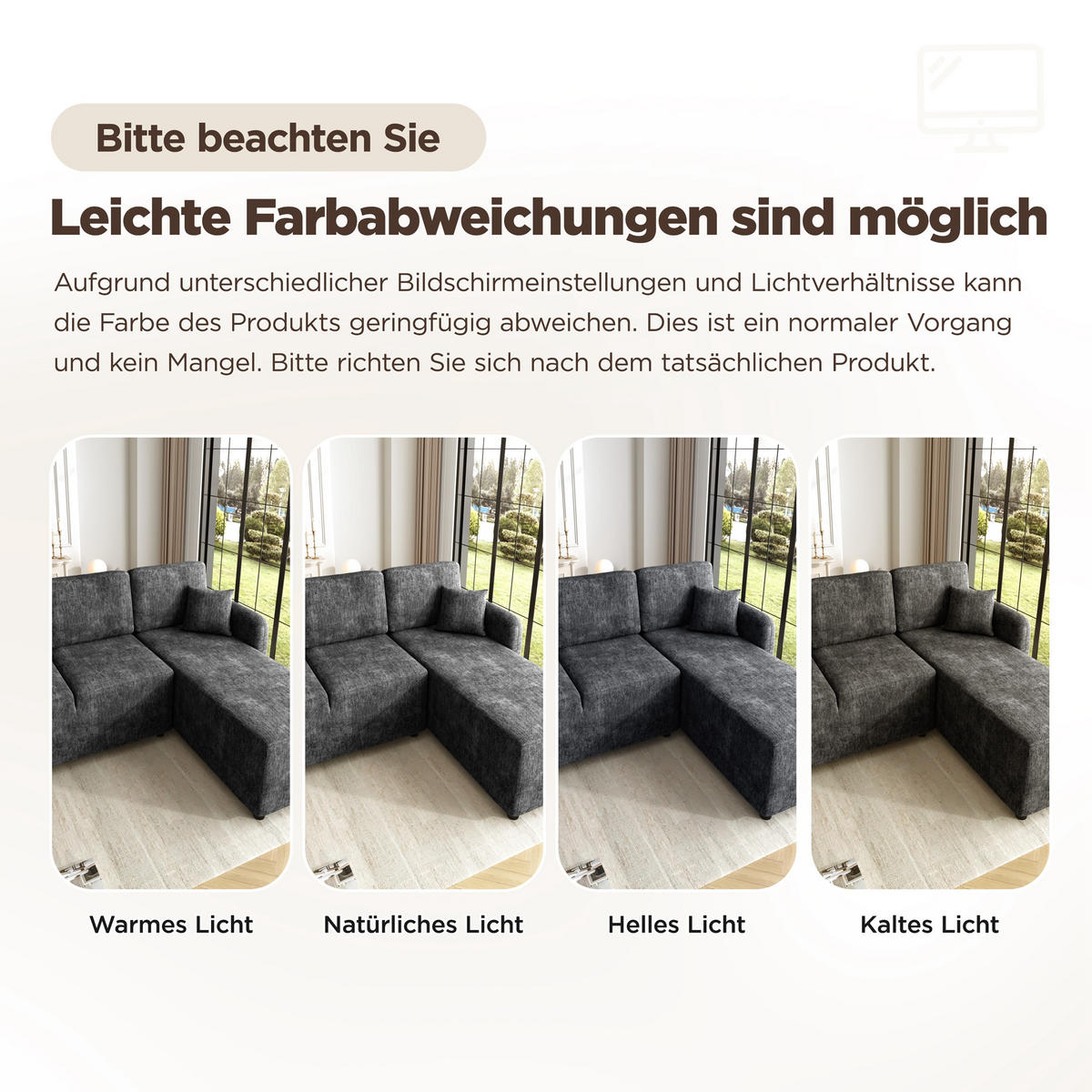 ECKSOFA 187.5/144/85.5 cm Schwarz Chenille mit 2 Kissen - Schwarz, Kunststoff/Textil (187.5/144cm) - Oxeza
