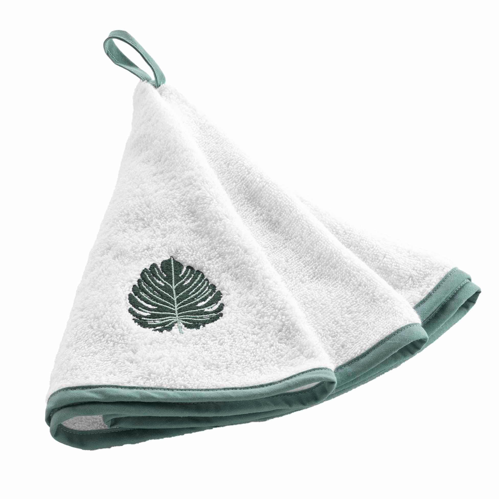 KÜCHENHANDTUCH Ardenia Ø 60 cm - Weiß, Naturmaterialien (60/60cm) - Douceur d´intérieur