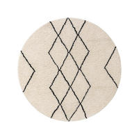 WOLLTEPPICH rund Berber Cream ø 100 cm rund - Creme, Textil (100/100cm) - benuta Pure