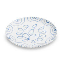 TELLER Geflammt - Weiß, Keramik (25cm) - Gmundner Keramik