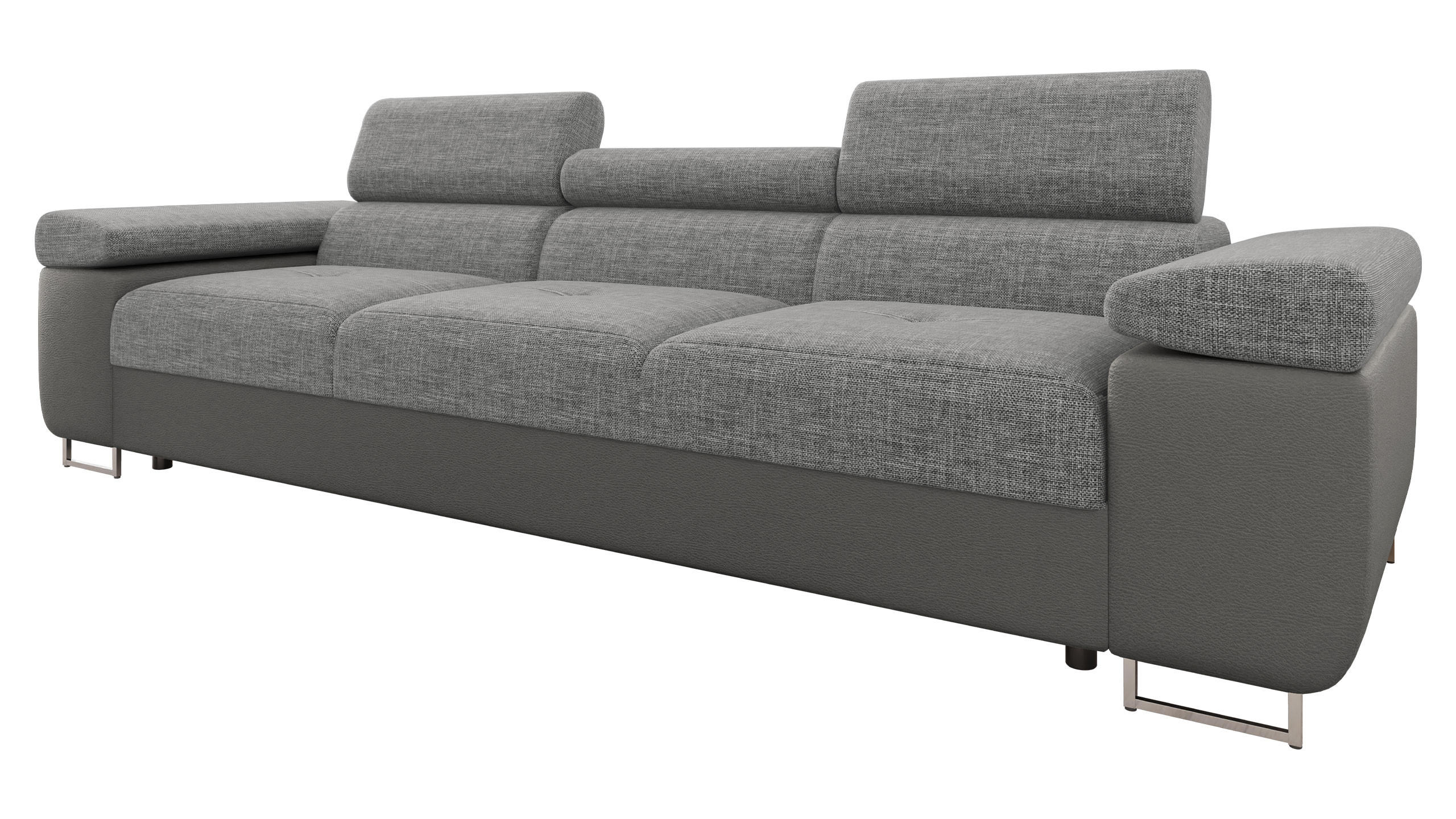 SOFA Torezio 3 - Greige, Holz/Textil (263/90/102cm) - MIRJAN24