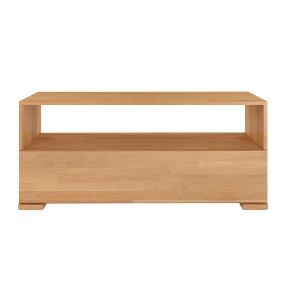 MASSIVHOLZ-TV-SCHRANK Sandema, Buche - lackiert, Naturfarben - Buchefarben, Holz/Buchenholz (120/51.5/44.8cm) - Visby
