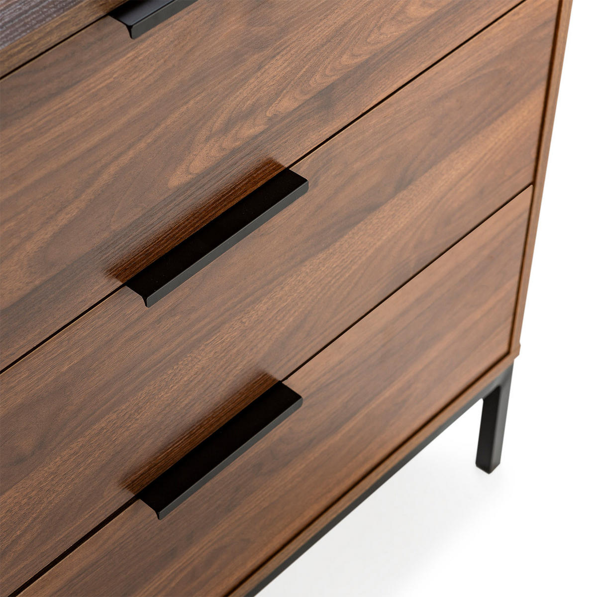 KOMMODE 80/80/40 Auri Walnussfarbe - Walnussfarben, Holzwerkstoff (80/80/40cm) - VS Venta-stock