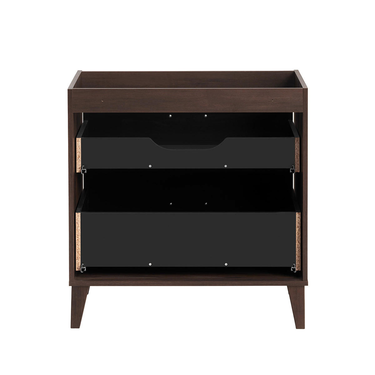 SKRINKA POD UMÝVADLO 80cm Moka Drevo - hnedá, kompozitné drevo (80/84.5/46cm) - Petits-meubles