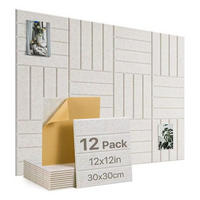 AKUSTIKPANEEL，SELBSTKLEBEND, 30 × 30 × 1 cm, 12 Stück - Beige, Textil (30/30/1cm)