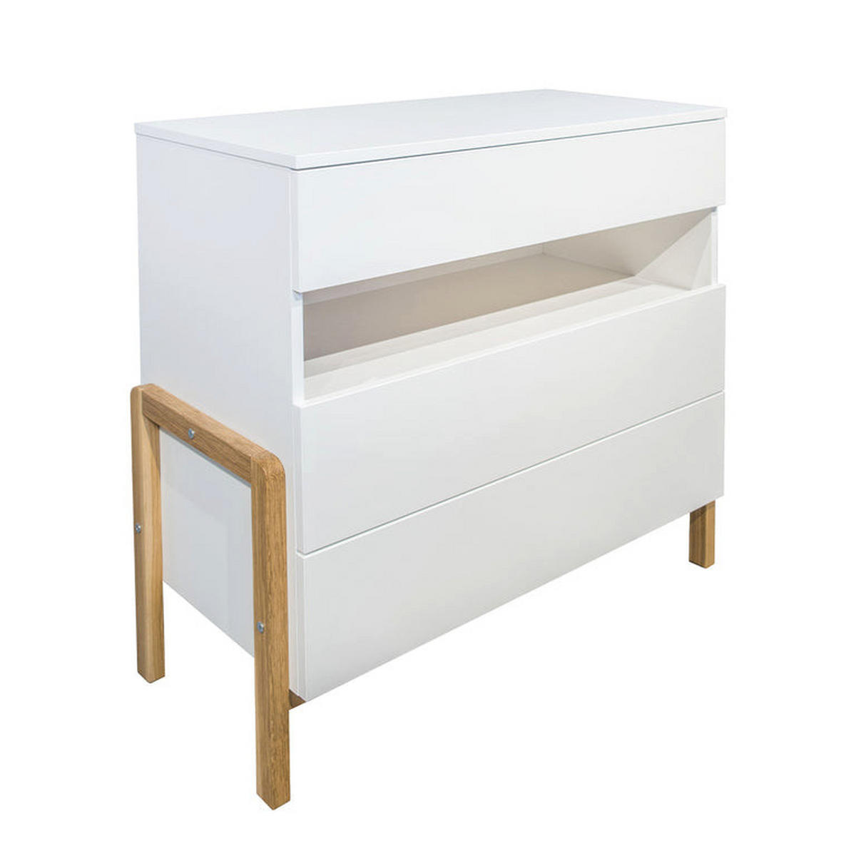 SOBA ZA BEBE 2-dijelni Bijelo i drvo - bijela, drvni materijal (100/90/45cm) - Petits-meubles
