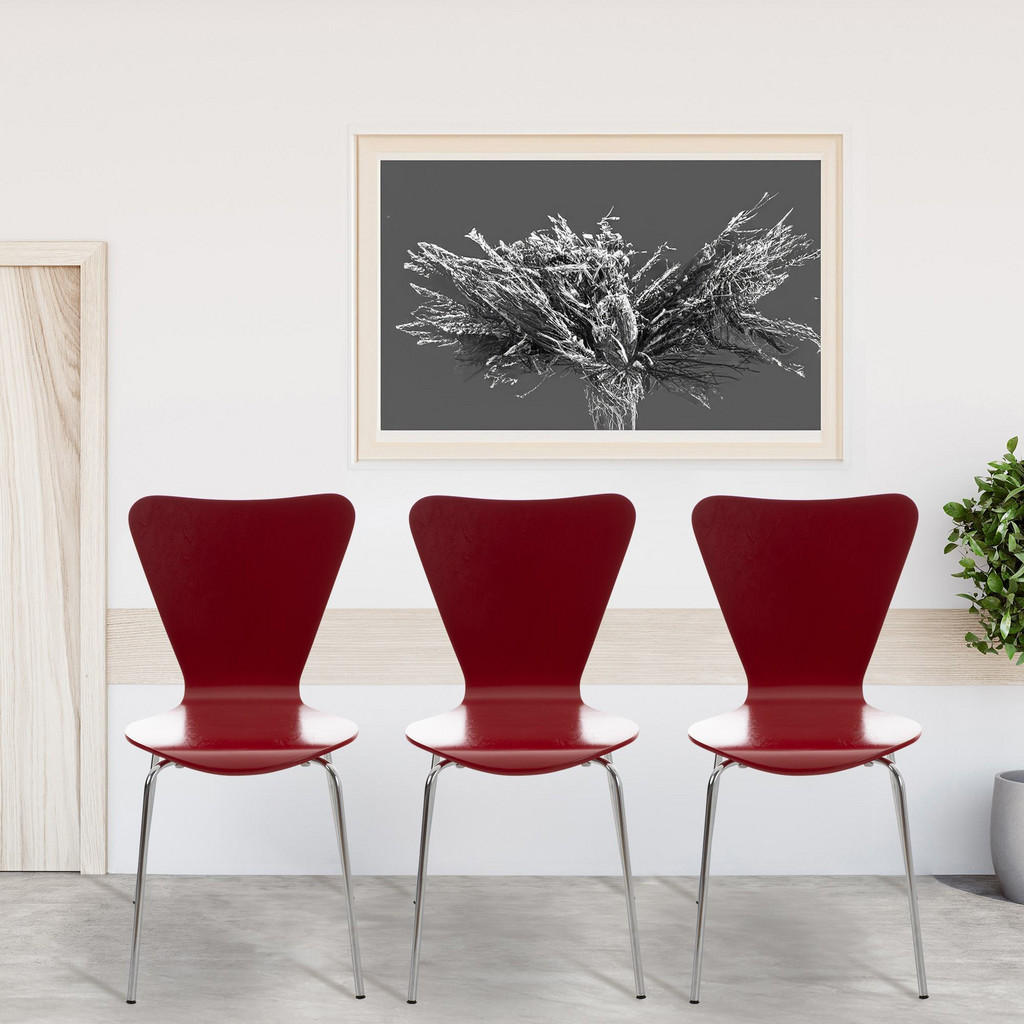 Thumbnail - CLP Besucherstuhl, Rot, Holz, 45x85x49 cm, Arbeitszimmer, Besucherstühle