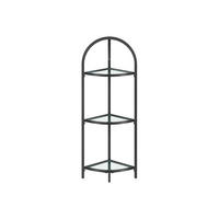 ECKREGAL KIGALI - Schwarz, Metall (28/95.2/28cm) - Hansiro