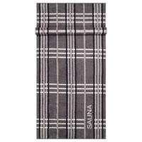 SAUNATUCH SAUNA CHECK 6274 ANTHRAZIT - 34 - Grau, Textil (80/200cm) - Cawoe