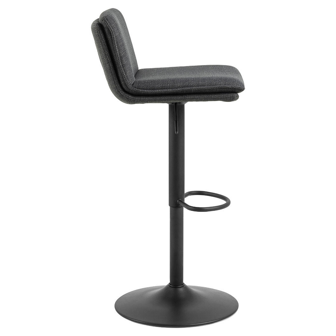 BARHOCKER, Flynn, Stühle Grau, Stoff, 44 x 53 x 107 cm - Grau, Textil/Metall (44/107/53cm) - ebuy24