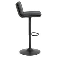 BARHOCKER, Flynn, Stühle Grau, Stoff, 44 x 53 x 107 cm - Grau, Textil/Metall (44/107/53cm) - ebuy24