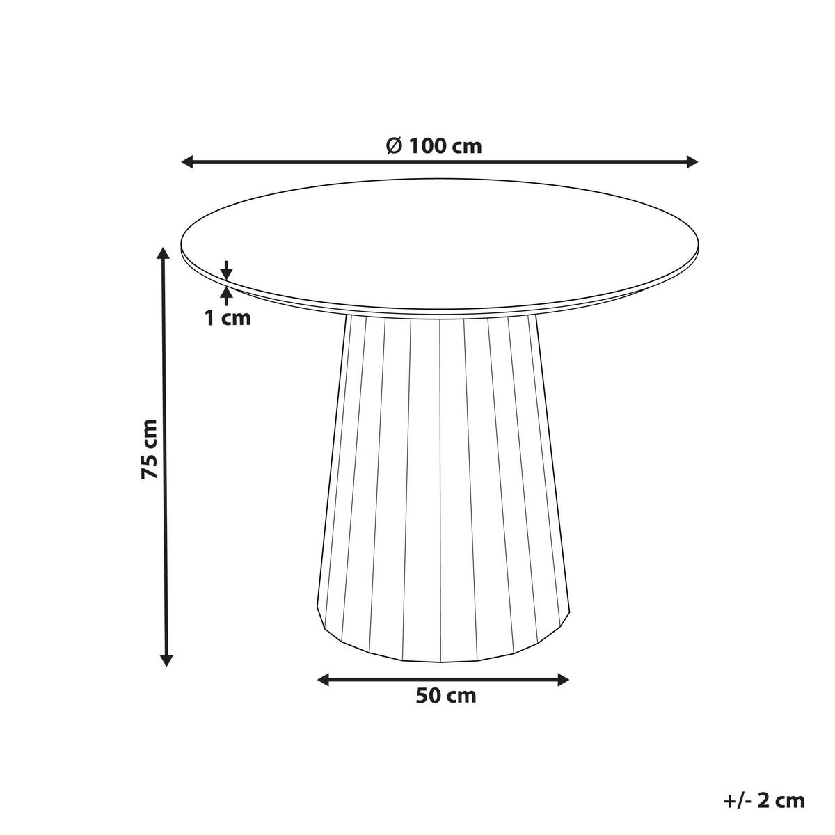 JÍDELNÍ STŮL Černý 100/100 cm Kov Plato - černá, kov (100/100/75cm) - Beliani