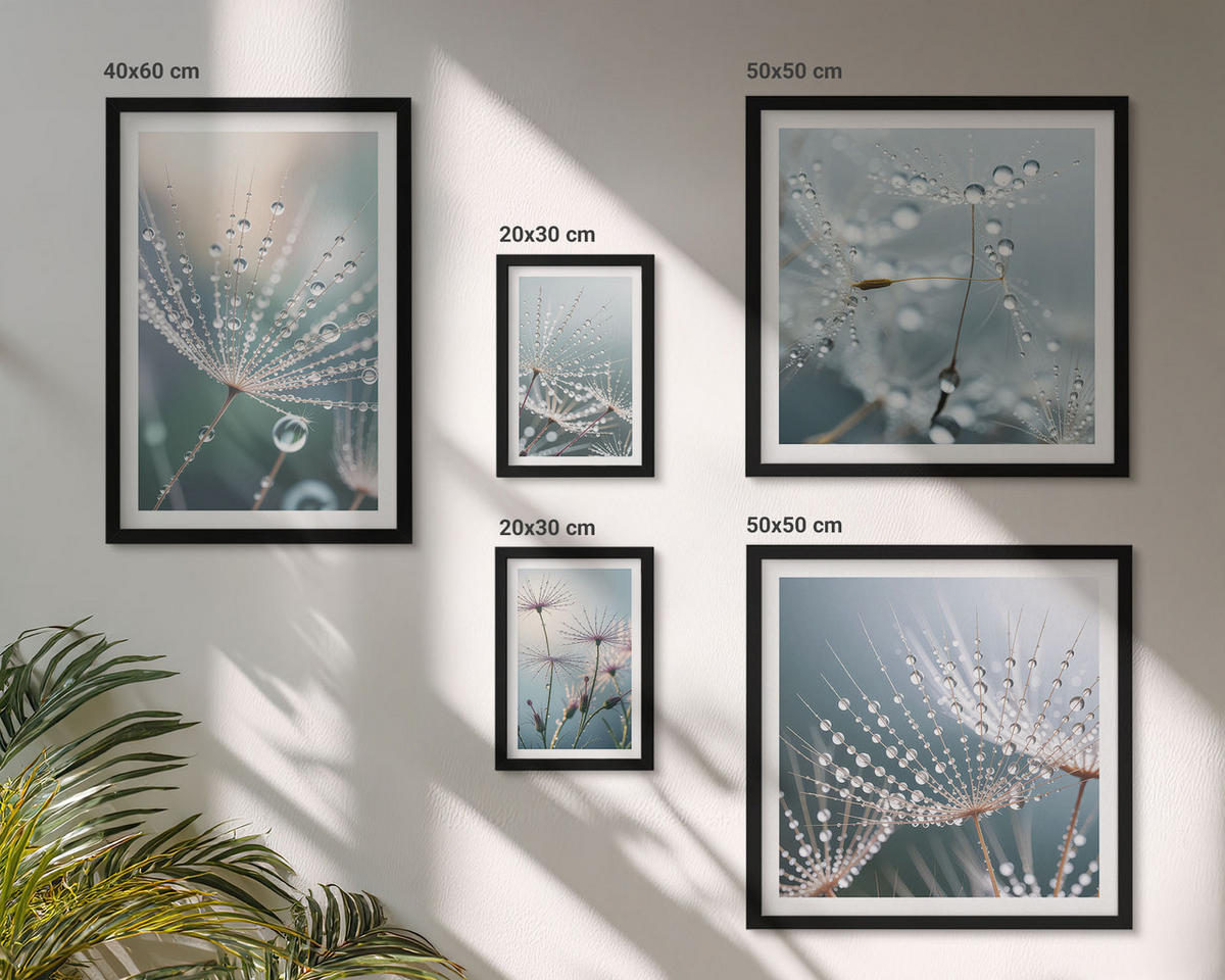 BILDER SET 5er Set - 50x50 cm & 20x30 cm & 40x60 cm Schwarzer Rahmen - Lineare abstrakte Motive - Schwarz, Kunststoff (40/60cm) - TULUP