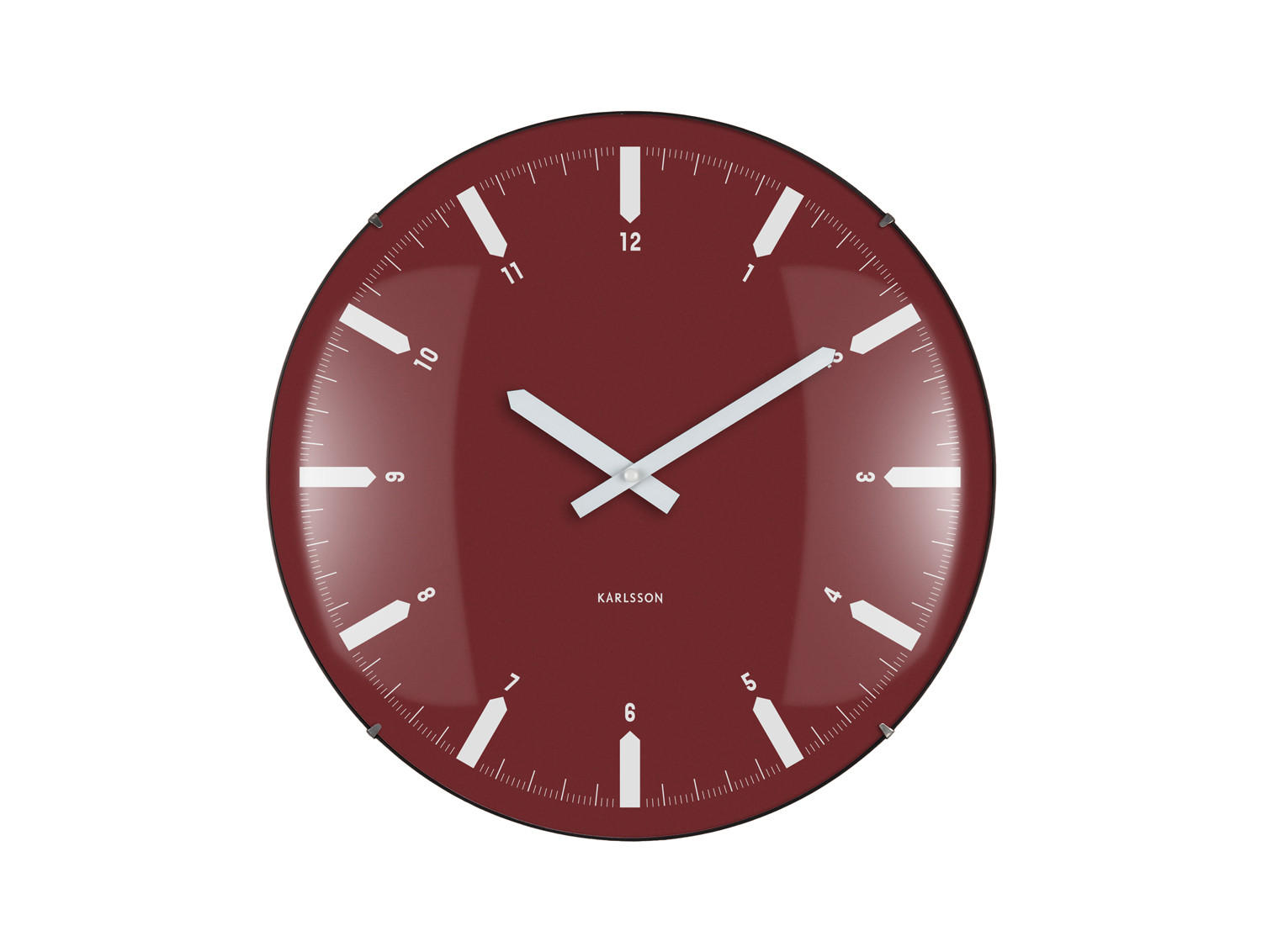Karlsson Wanduhr Rot 4.5x35x35 cm
