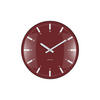 WANDUHR Realista Dome Rot 35/4.5/35 cm - Rot, Kunststoff (4.5/35/35cm) - Karlsson