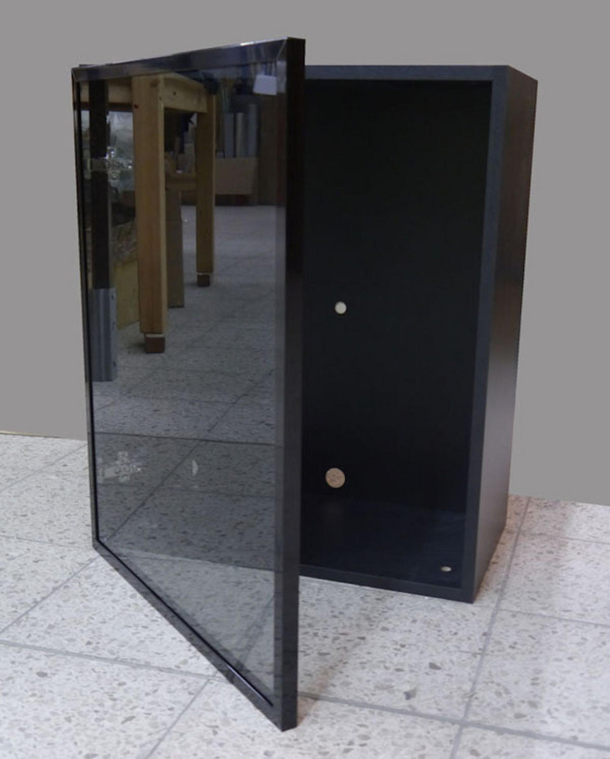 WINKELKÜCHE Bari weiß - schwarz / reinweiß matt - schwarz glas 15-teilig - Schwarz/Weiß, Holzwerkstoff (198/207/445cm) - Feldmann-Wohnen