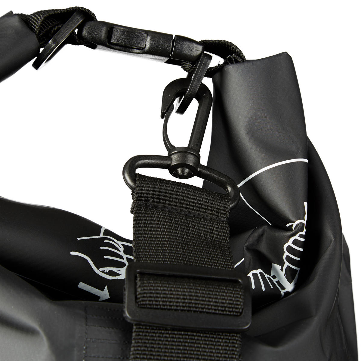 OCEAN Pack - Schwarz, Kunststoff (38/72/0.5cm) - Relaxdays