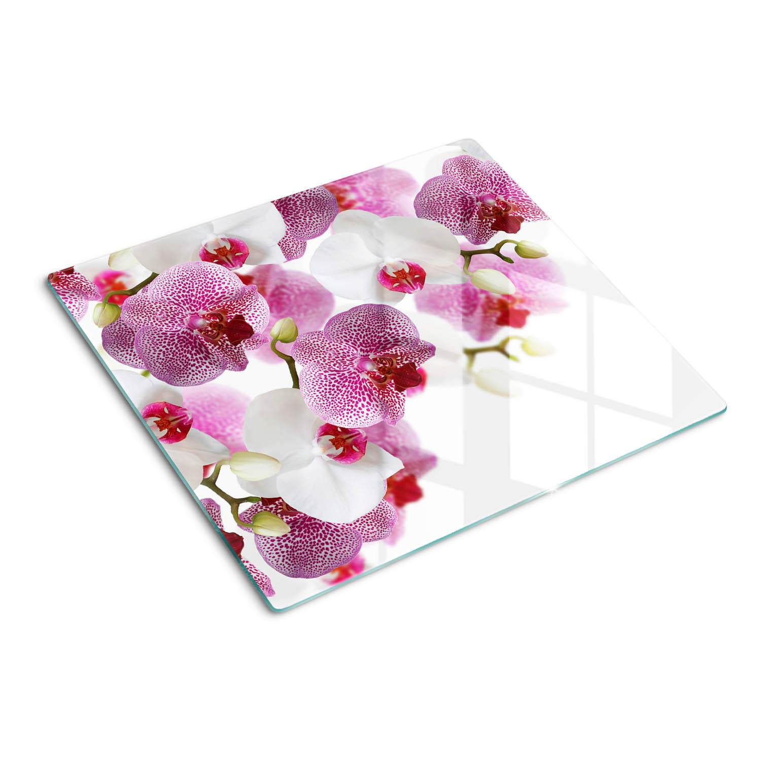 GLASPLATTE 60x52 cm Orchidee - Pink, Glas (60/0.4/52cm) - TULUP