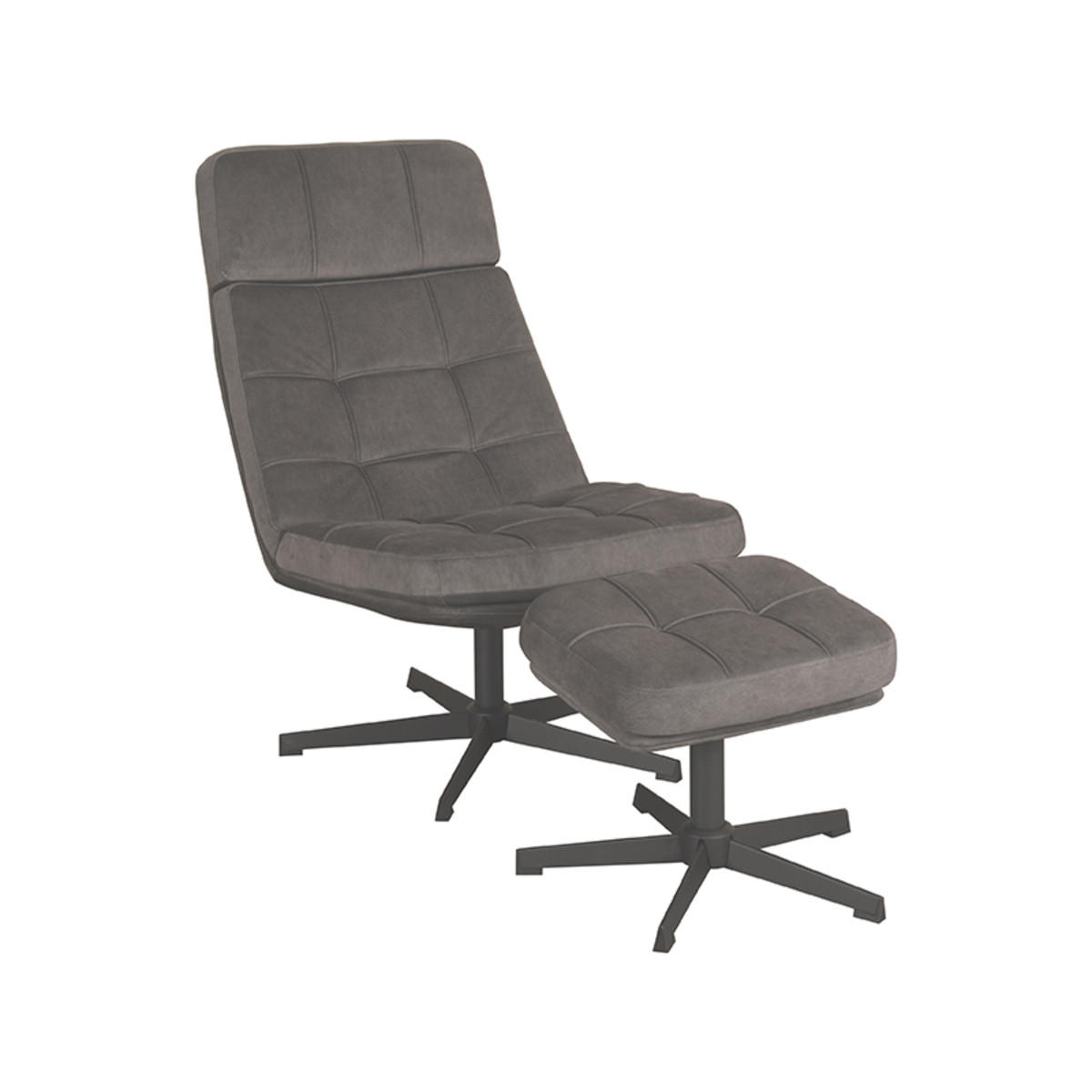 Label51 Sessel Anthrazit 53x83x57 cm