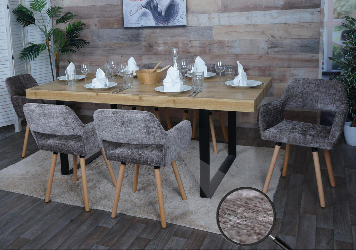 ESSZIMMERSTUHL Braun - Braun, Textil (56/80/53cm) - MCW