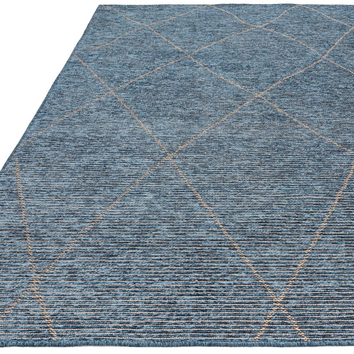 TEPPICH Moderner Natural für Wohn- und Schlafzimmer BLUEBERRY Blau 160 x 230 cm - Blau, Naturmaterialien (160/230cm) - Novatrend