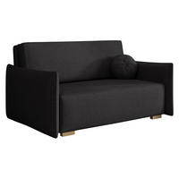 SCHLAFSOFA Viva Glov III - Schwarz/Naturfarben, Holz/Textil (157/85/98cm) - MIRJAN24