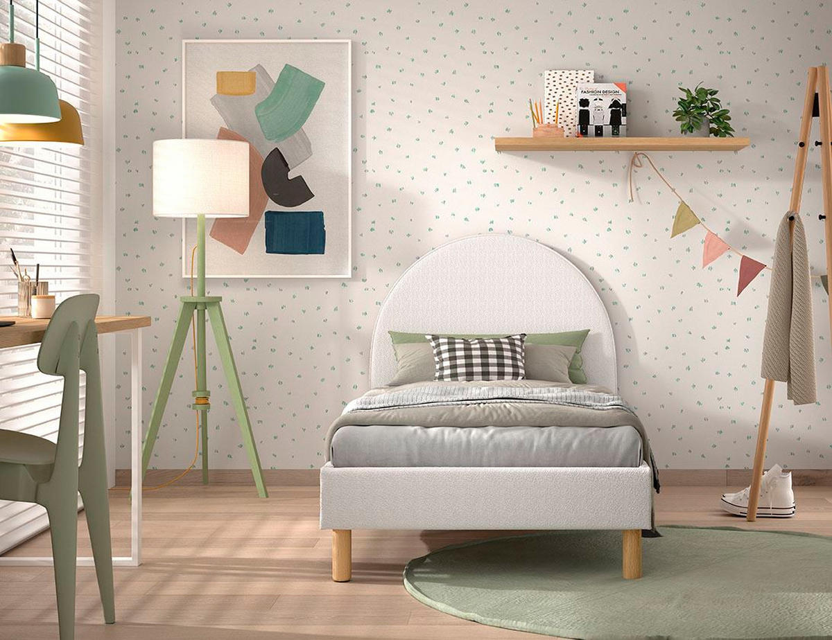 POLSTERBETT Karlotta 97x107x212 aus Holzwerkstoff in Weiß - Weiß, Holzwerkstoff (90/200cm) - 58aufmkessel