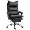 BÜROSTUHL, Kunstleder, Schwarz - Schwarz, Kunststoff (72/130/66cm) - Vinsetto