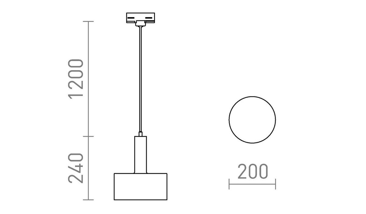 DECKENLEUCHTE GIULIA 20 Schwarz 15 W - Schwarz, Metall (30/30/20cm) - Rendl
