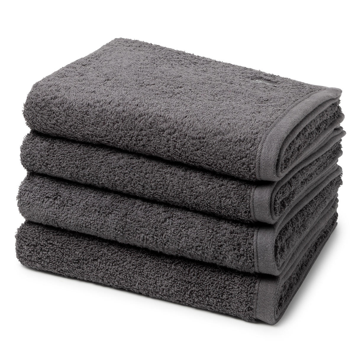 HANDTUCH Vita 4er-Set - Dunkelgrau, Textil (50/100cm) - Ross