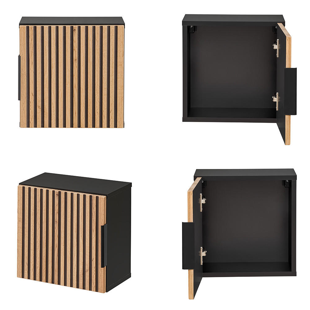 HÄNGESCHRANK Xanten-56 - Braun, Holzwerkstoff (35/35/22cm) - Lomado