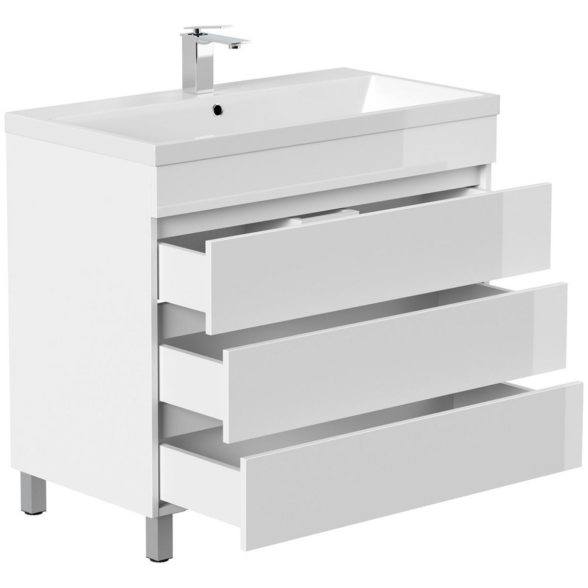 WASCHTISCH Frome-02 - Weiß, Holzwerkstoff (90/84/48cm) - Lomado