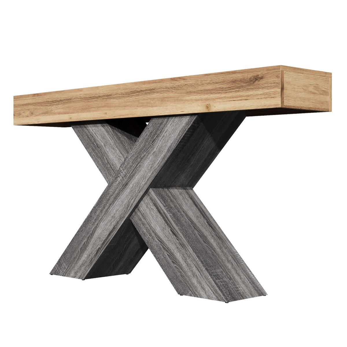 KONSOLENTISCH Natur 140/30/80 cm - Naturfarben, Holzwerkstoff (30/140/80cm) - PANGIVO