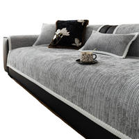 SOFAÜBERWURF ‎Chenille, Hellgrau 1 Stück - Hellgrau, Textil (70/210cm) - Kaket