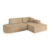 ECKSOFA Ottomane Rechts IREA-L1 - 234x171x83 cm Beige - Beige, Holzwerkstoff/Textil (171/234cm) - ALTDECOR