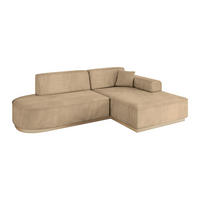 ECKSOFA Ottomane Rechts IREA-L1 - 234x171x83 cm Beige - Beige, Holzwerkstoff/Textil (171/234cm) - ALTDECOR