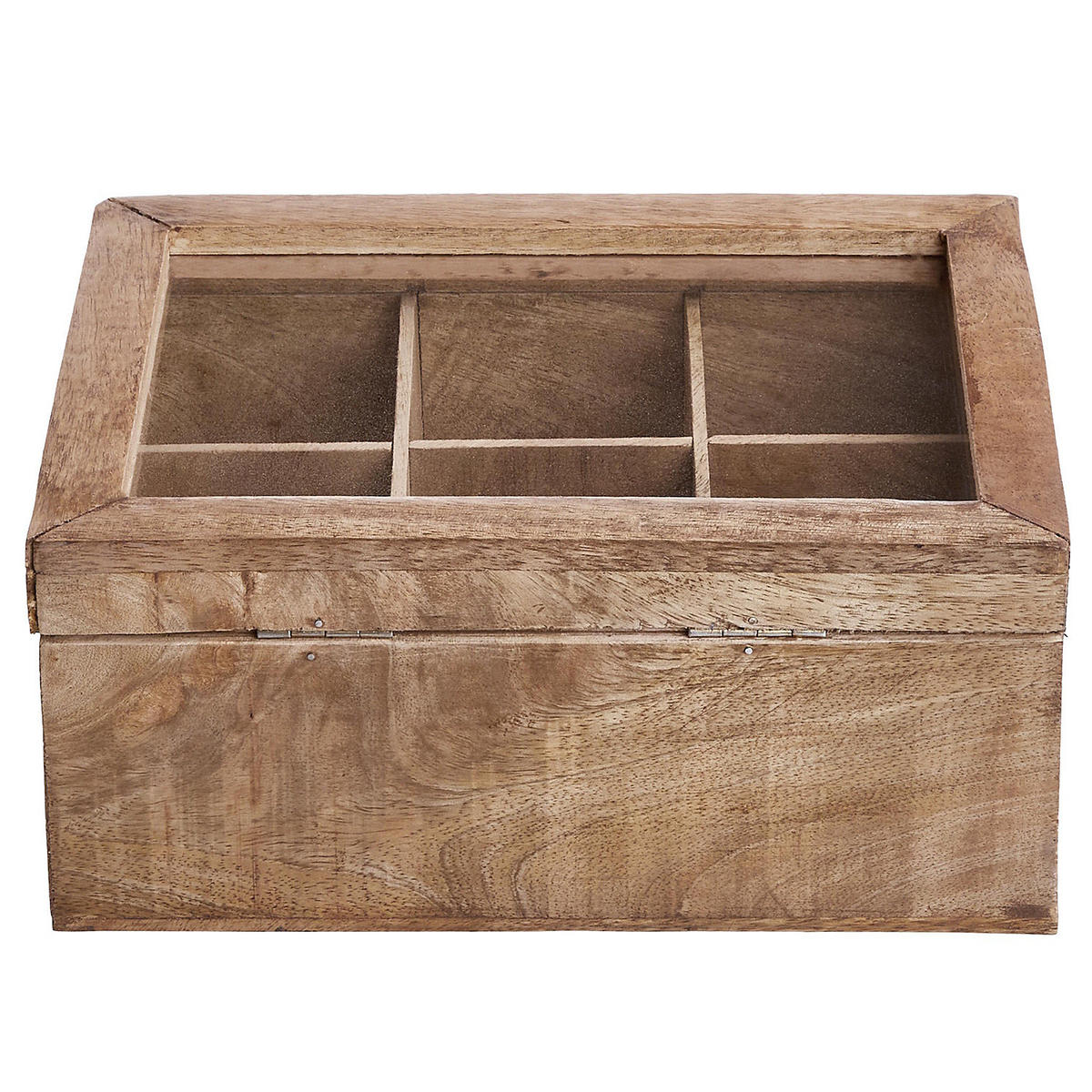 TEEBOX Tea Time - Braun, Glas/Holz (18/10/23cm) - Butlers