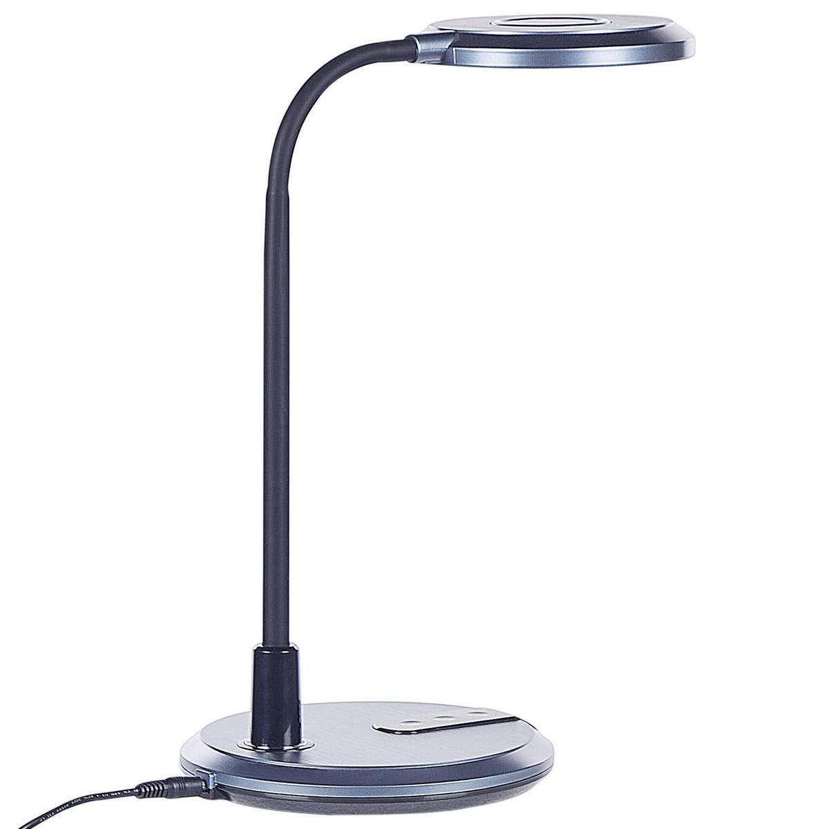 SCHREIBTISCHLAMPE Columba 19/19/43 cm - Schwarz, Kunststoff (19/19/43cm) - Beliani
