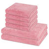 FROTTIERSET Premium 6-teilig - Rosa, Textil (50/100cm) - Ross