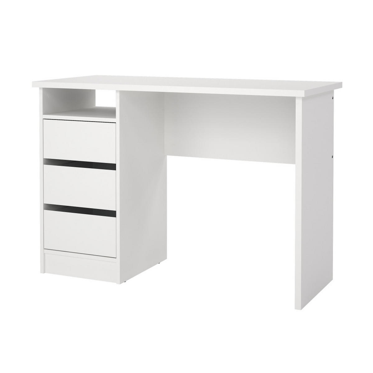 SCHREIBTISCH, FunctionPlus, Weiß, Holzwerkstoff, 110 x 49 x 76 cm - Weiß, Holzwerkstoff (49/110/76cm) - ebuy24