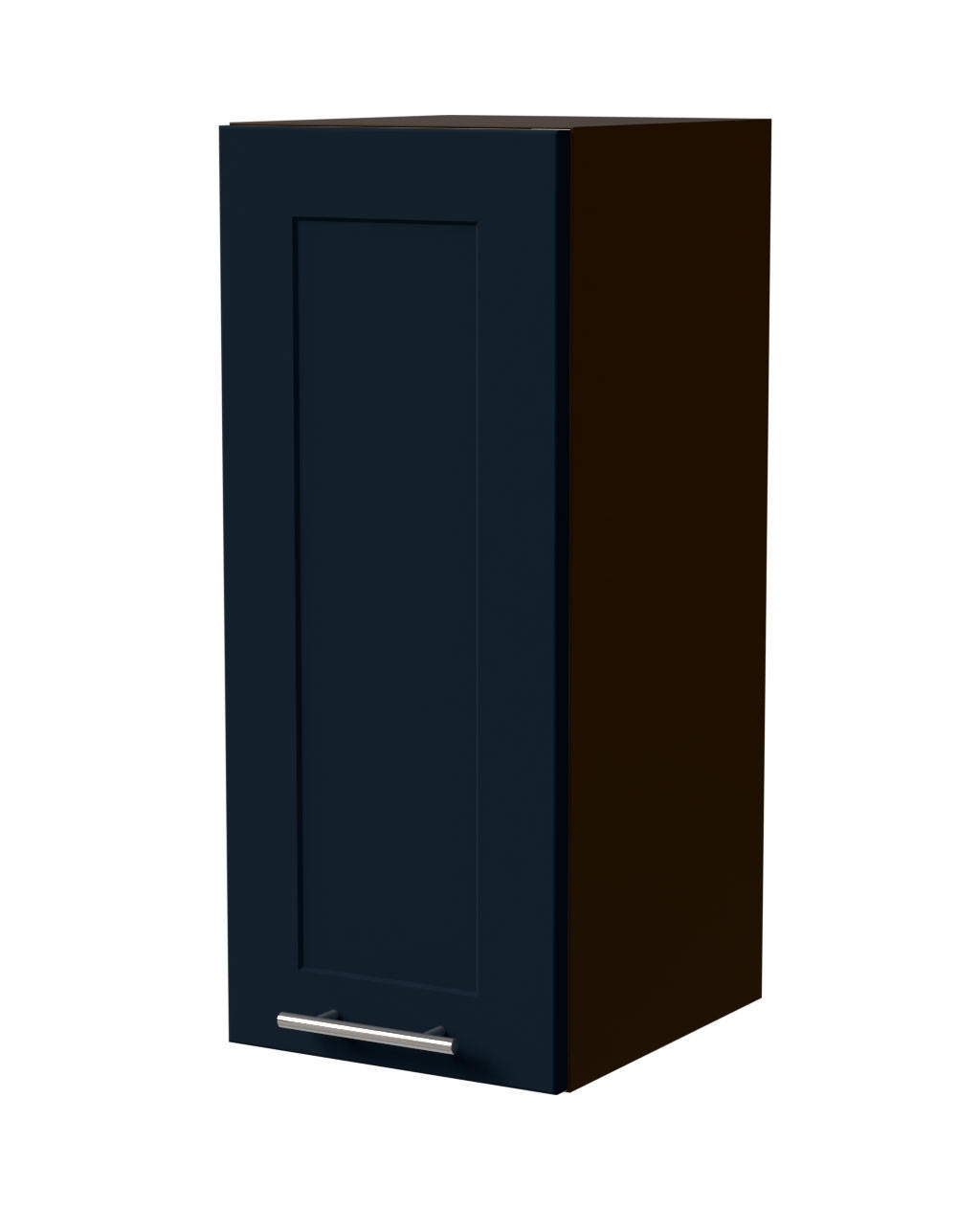 HÄNGESCHRANK Oslo W2/30 Lava / Indigo Matt 30 / 32,5 / 72cm - Dunkelgrau/Dunkelblau, Holz/Holzwerkstoff (30/72/32.5cm) - Feldmann-Wohnen