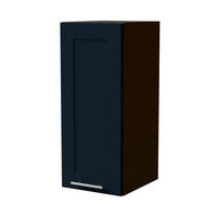 HÄNGESCHRANK Oslo W2/30 Lava / Indigo Matt 30 / 32,5 / 72cm - Dunkelgrau/Dunkelblau, Holz/Holzwerkstoff (30/72/32.5cm) - Feldmann-Wohnen